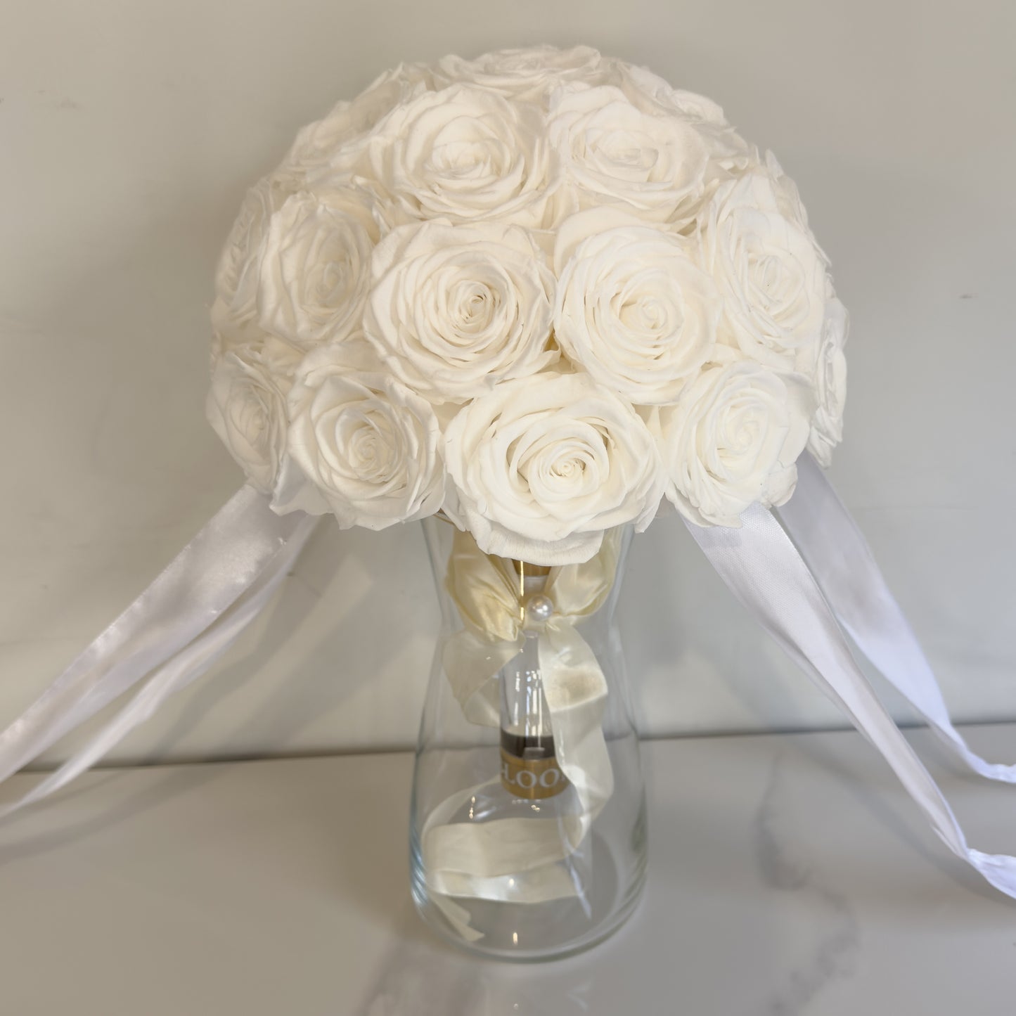 Ivory Elegance | Bridal Bouquet | White Roses